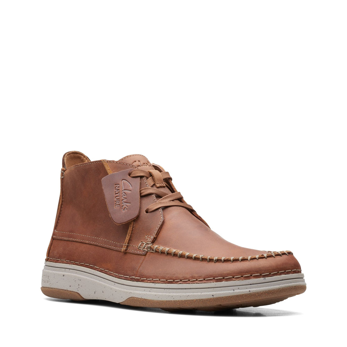 Clarks Nature 5 Mid Men's Brown Leather 26168603 — side view