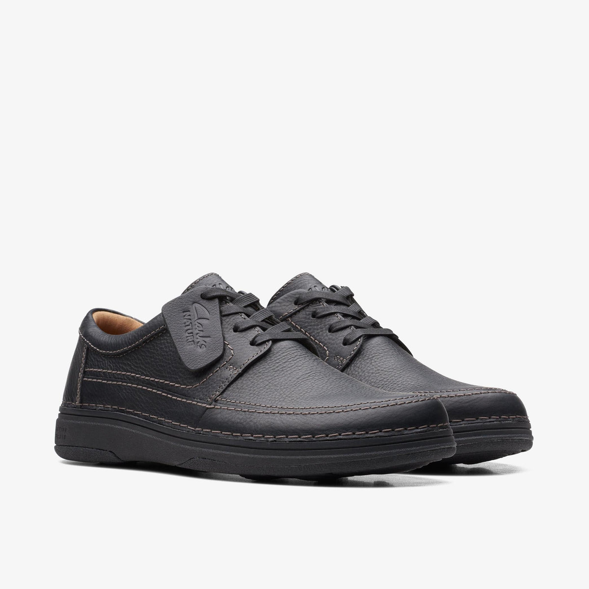 Clarks Nature 5 Lo Men's Black Leather 26168608 — sole view