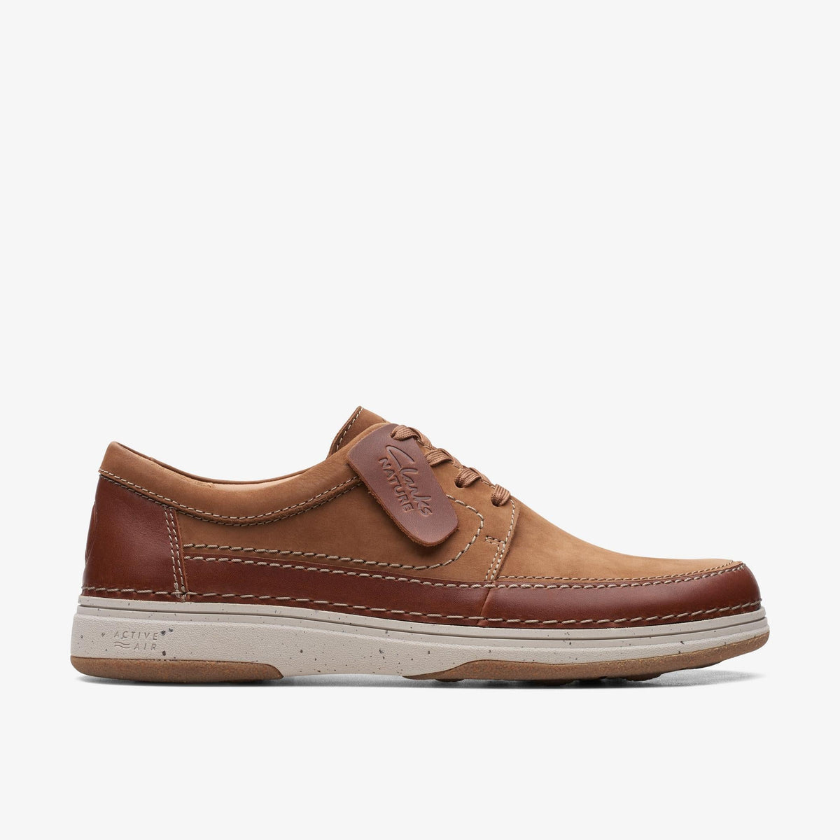 Clarks Nature 5 Lo (Wide) Men's Dark Tan Combi Nubuck 26168613