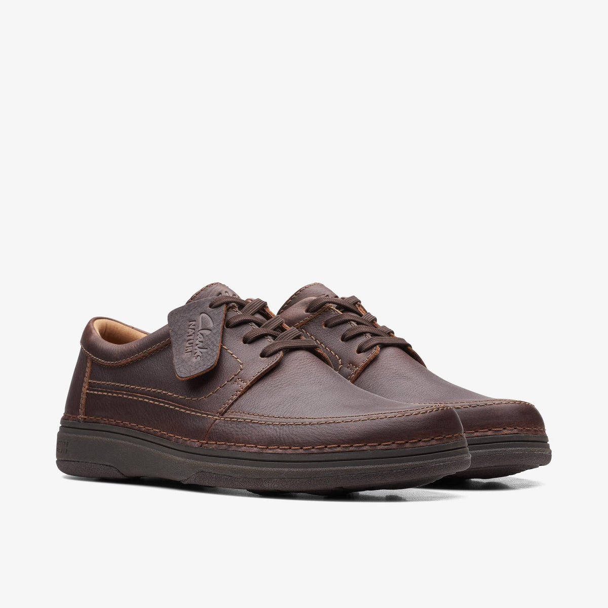 Clarks Nature 5 Lo Men's Dark Brown Leather 26168614 — sole view