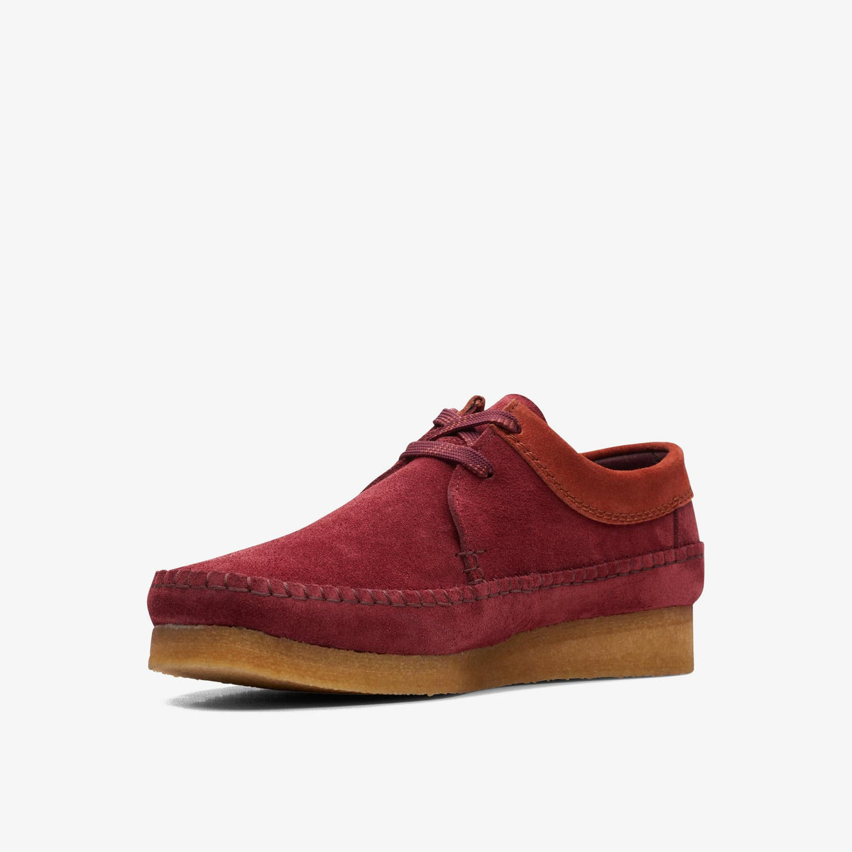 Clarks Originals Weaver Men's Oxblood Suede 26168629 — sole view