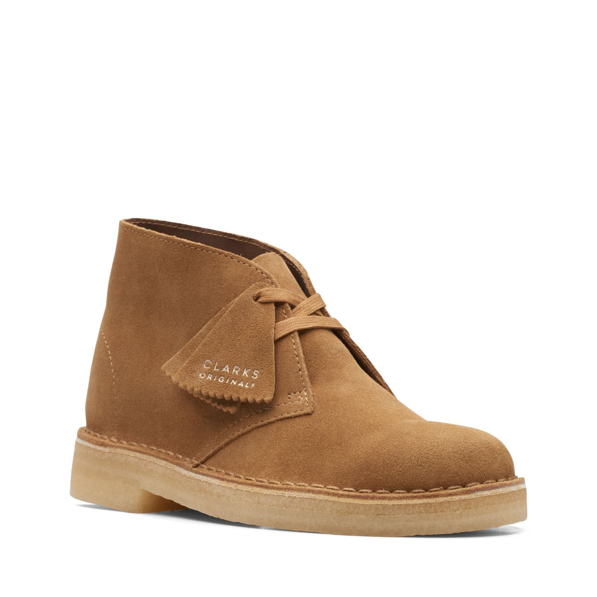 Clarks Originals Desert Boot Women's Dark Sand Suede 26168782 — side view