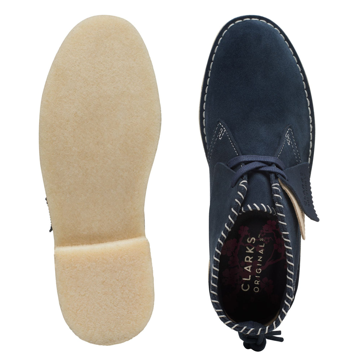 Clarks Originals Desert Boot Women's Navy Sashiko Textile 26168787 — product view 7