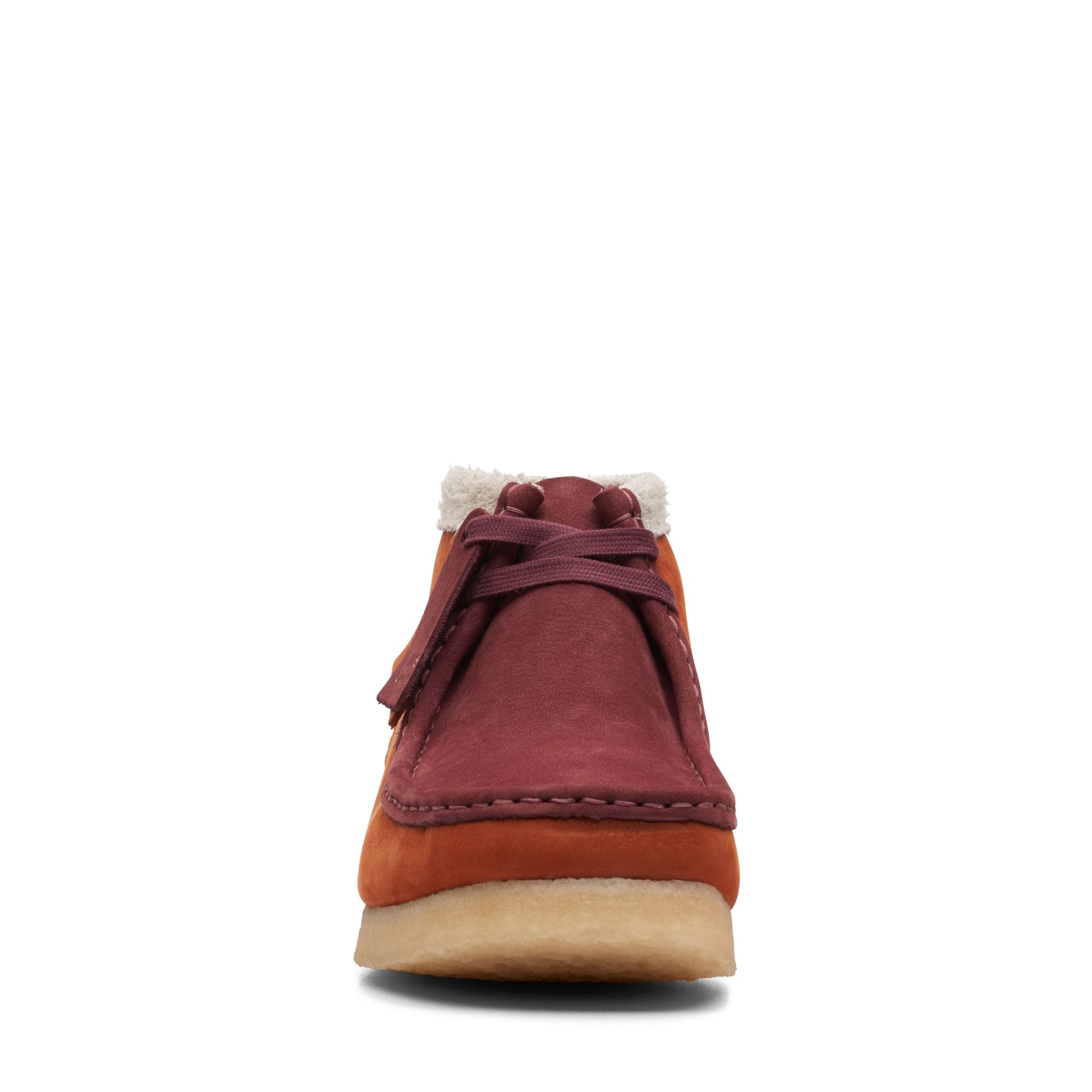 Clarks Originals Wallabee Boot Men's Drk Orange Combi