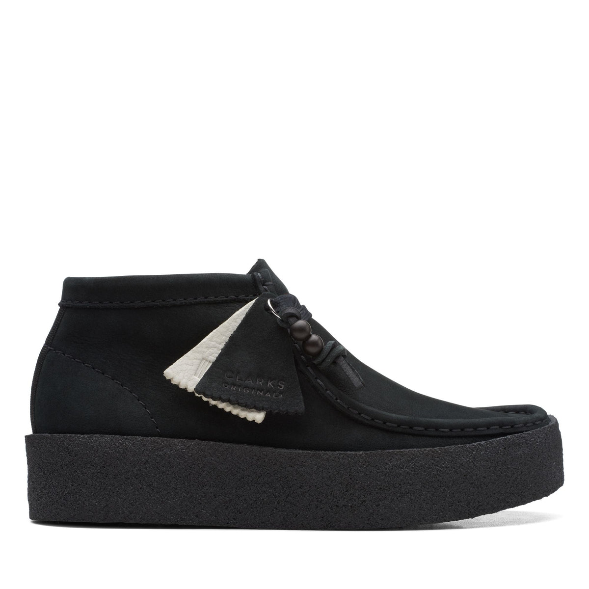 Clarks Originals Wallabee Cup Women's Black Leather 26168980