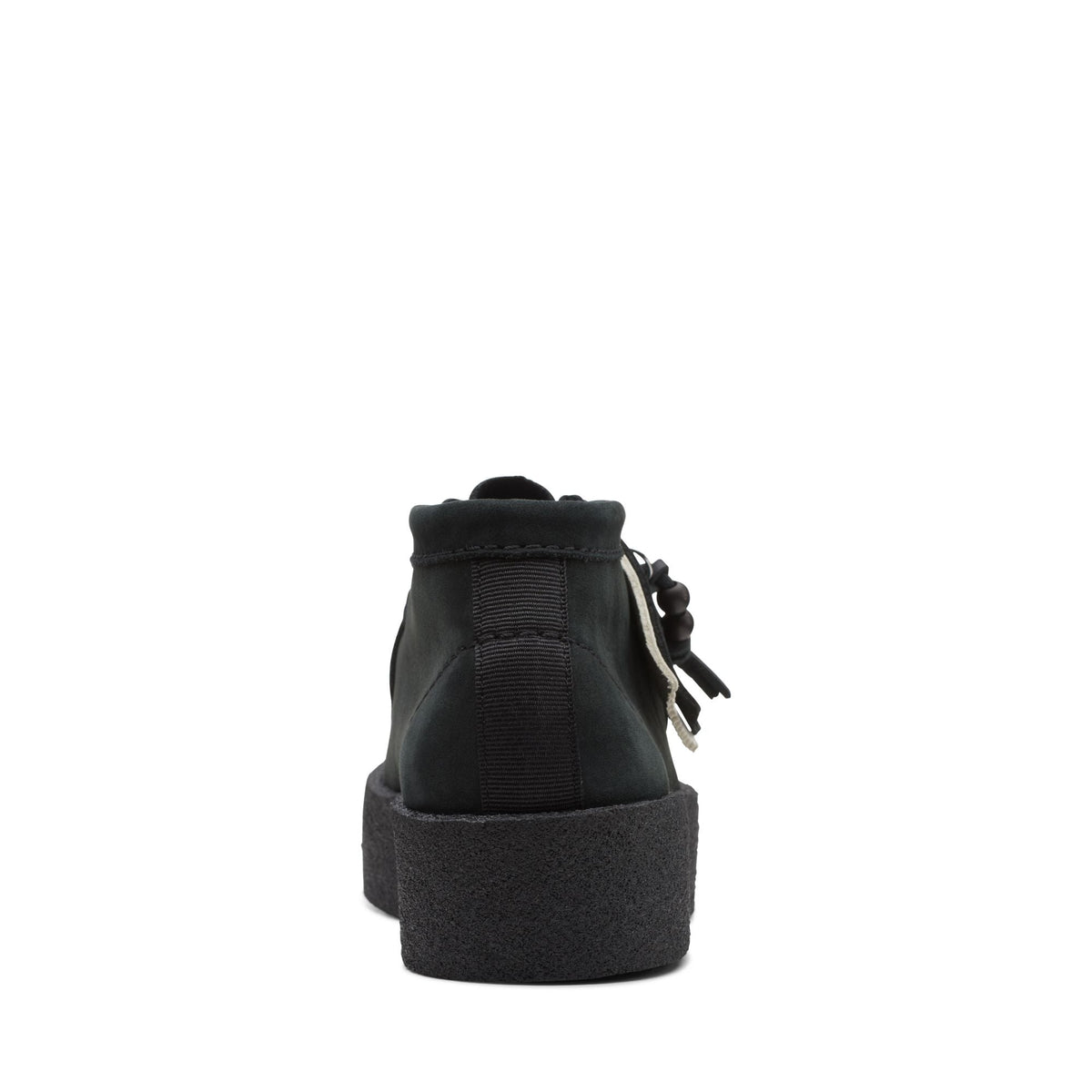 Clarks Originals Wallabee Cup Women's Black Leather 26168980 — top view