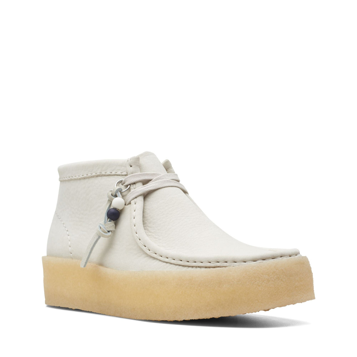 Clarks Originals Wallabee Cup Bt Women's White Nubuck 26168988 — side view