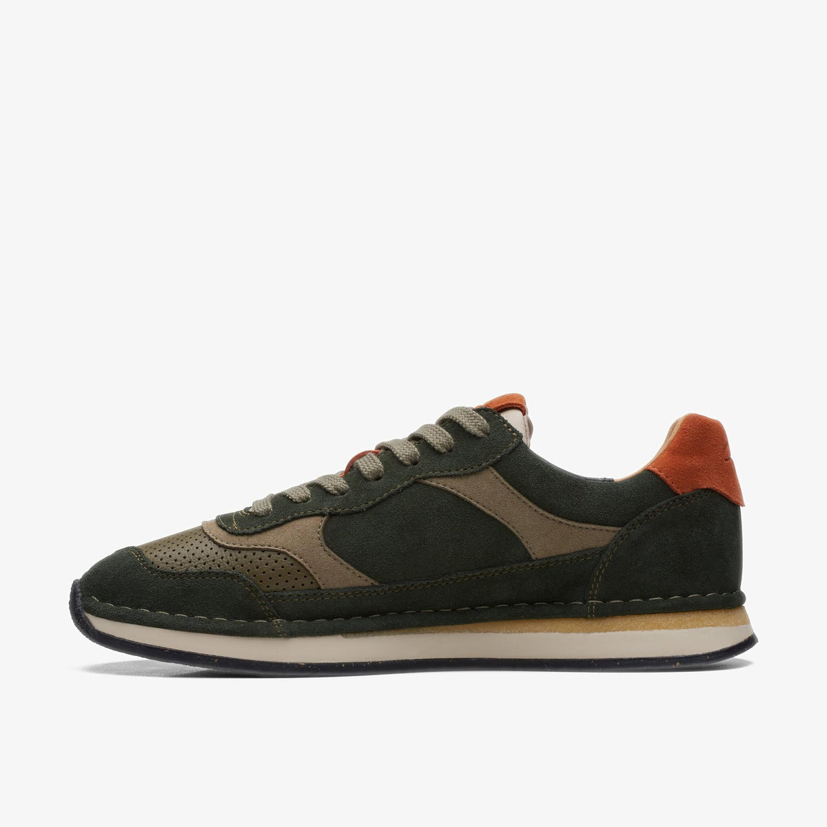 Clarks Craft Run Tor Men's Olive Combination 26169229 — side view