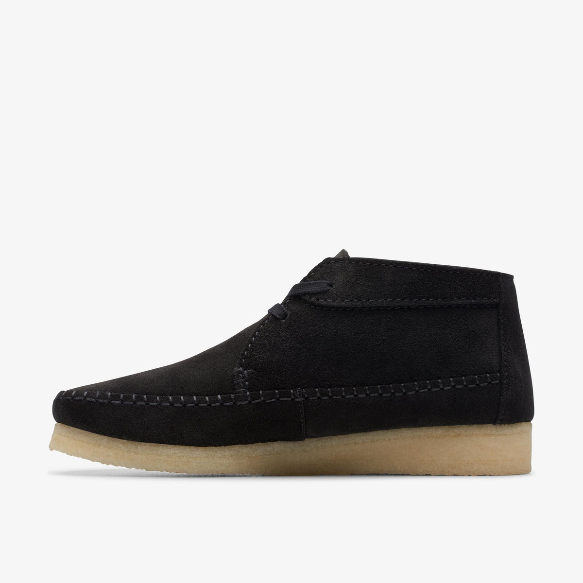 Clarks Originals Weaver Boot - Black Sde Men's Black Suede 26169236 — side view