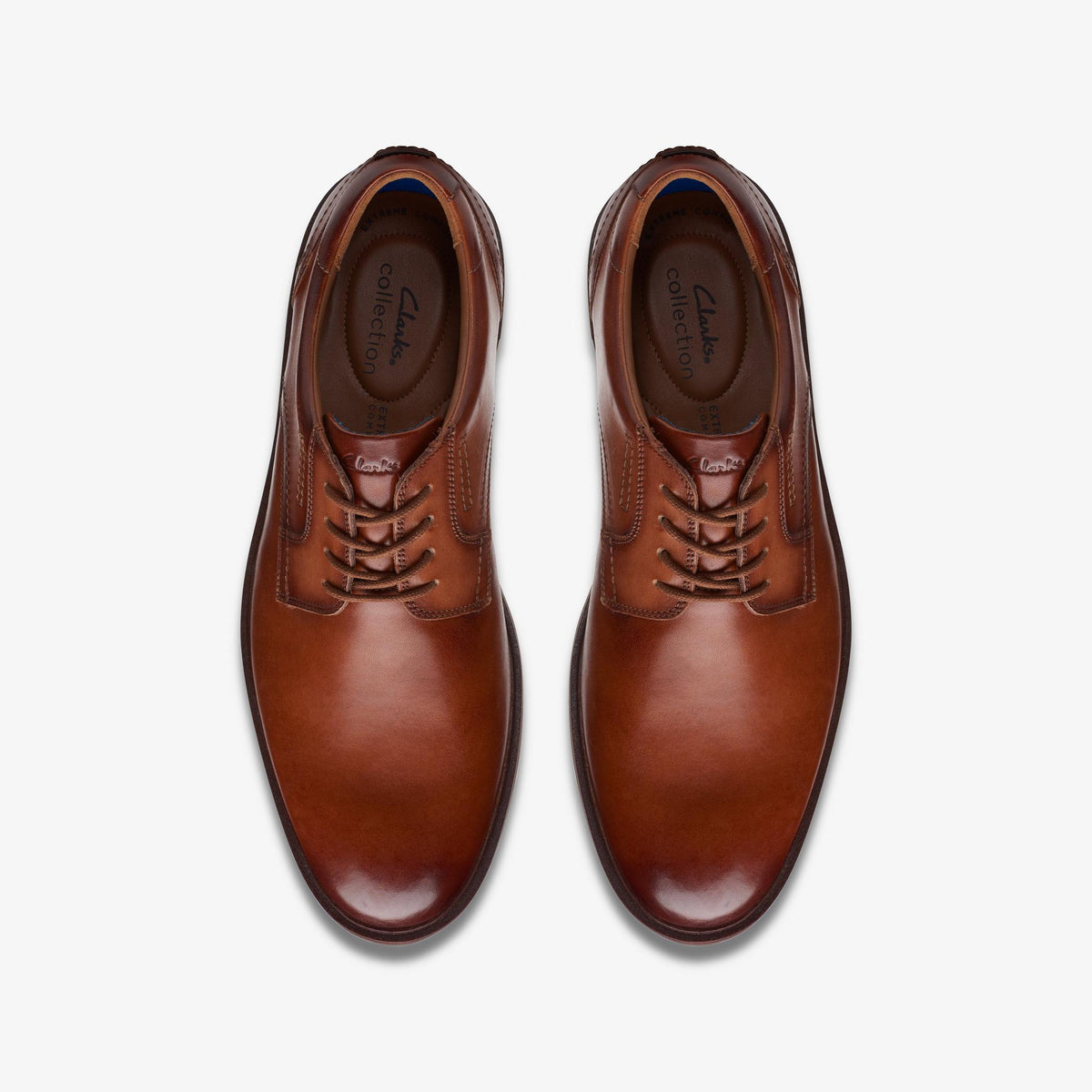 Clarks Malwood Lace Men's Tan Leather 26169465 — top view