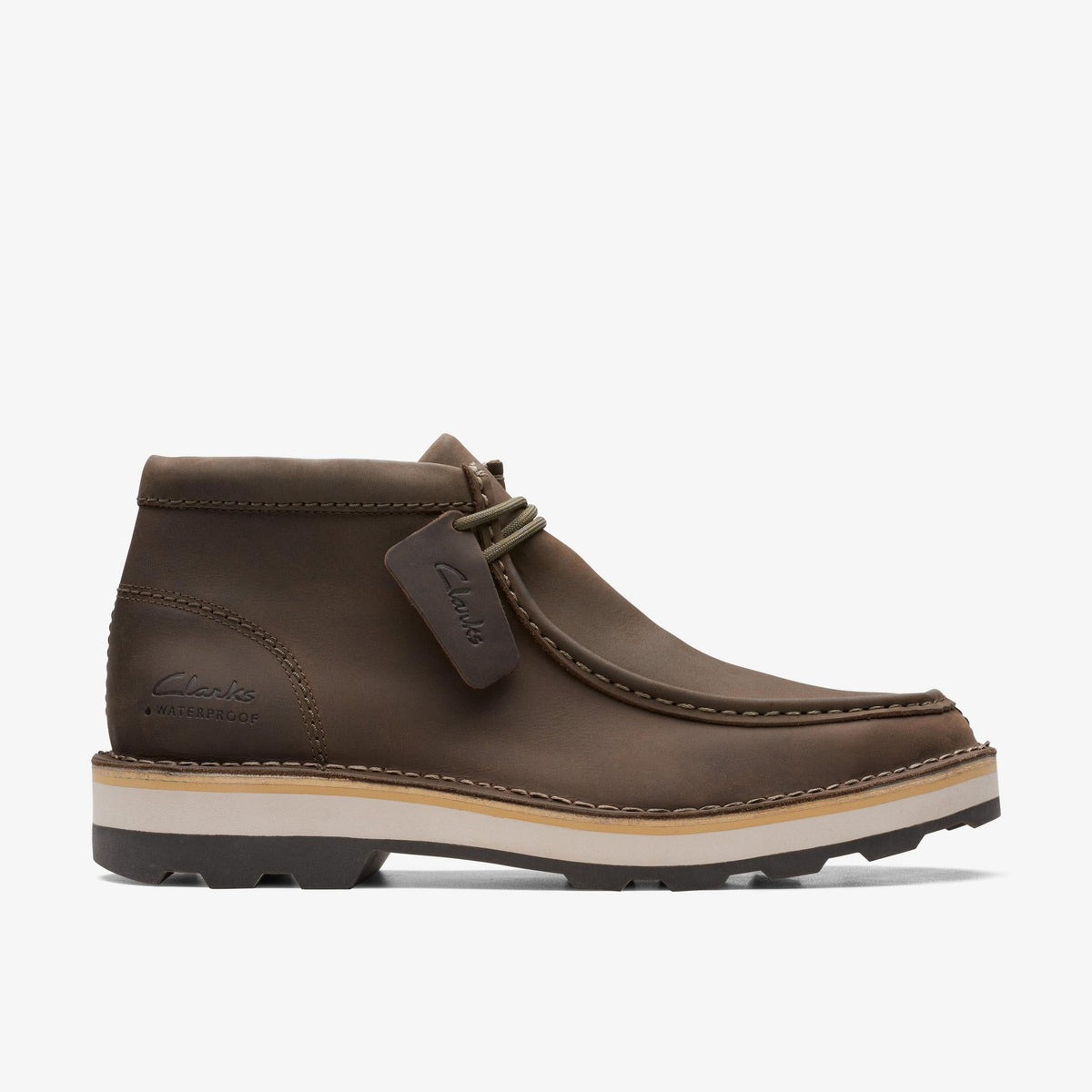 Clarks Corston Wally WP Men's Olive Leather 26169525
