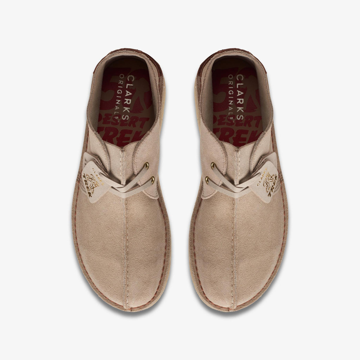 Clarks Originals Trek Hi 50 Men's Sand Suede 26169535 — top view