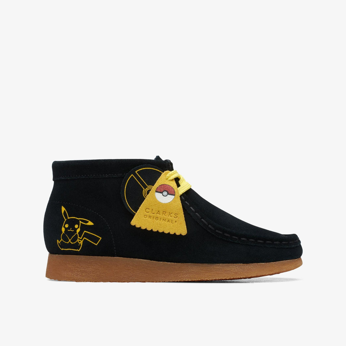 Clarks Originals Wallabee Men's Black Print Suede 26169543