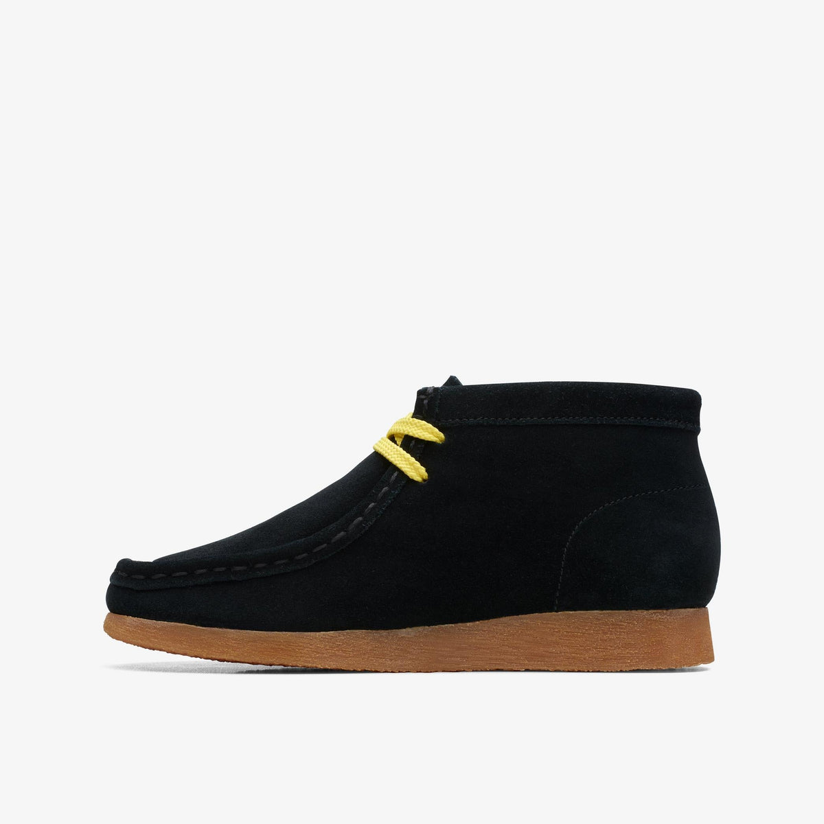 Clarks Originals Wallabee Men's Black Print 26169543 — side view