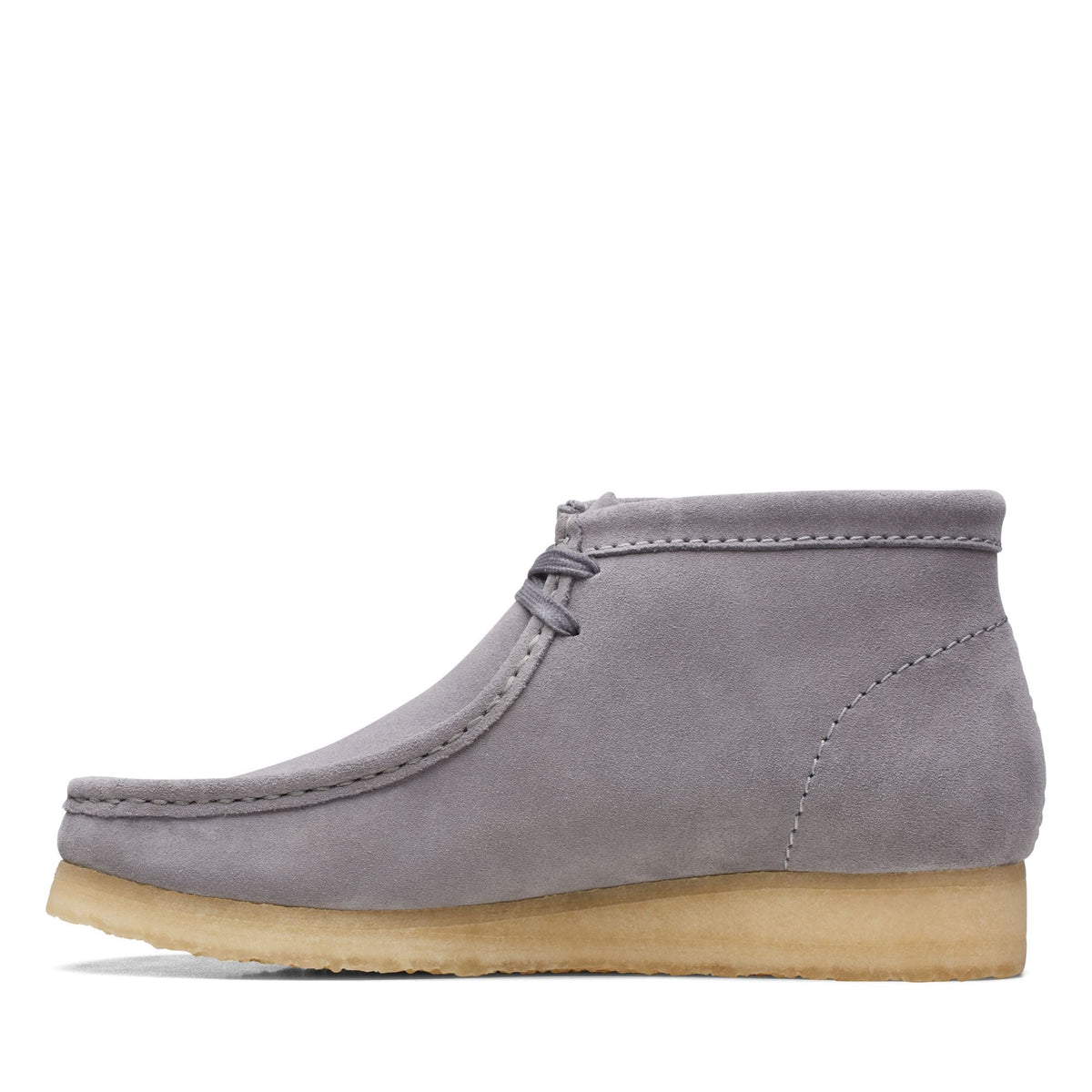 Clarks Originals Wallabee Boot - Grey Suede Men's Grey Suede 26169731 — detail view