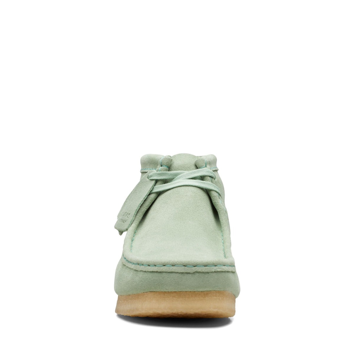 Clarks Originals Wallabee Boot Men's Green Suede 26169732 — rear view