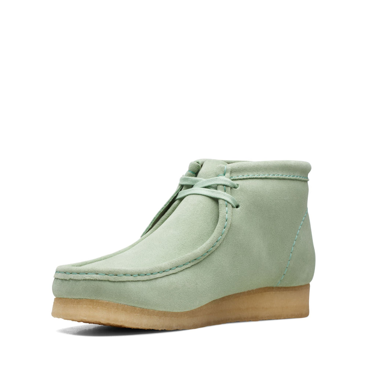 Clarks Originals Wallabee Boot Men's Green Suede 26169732 — sole view