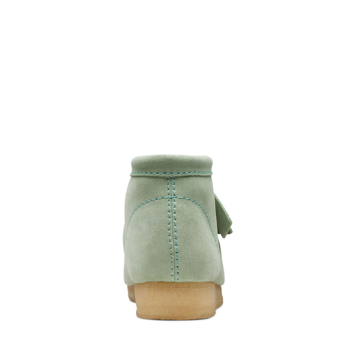 Clarks Originals Wallabee Boot - Green Suede Men's Green Suede 26169732 — top view