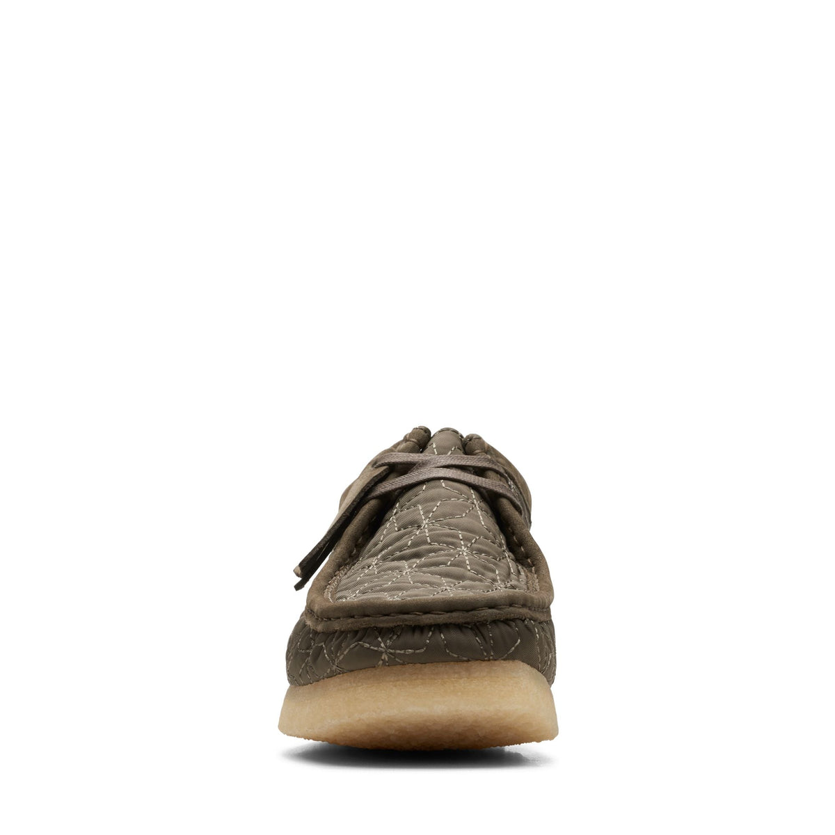 Clarks Originals Wallabee - Olive Combi Men's Olive Combi 26169733 — rear view