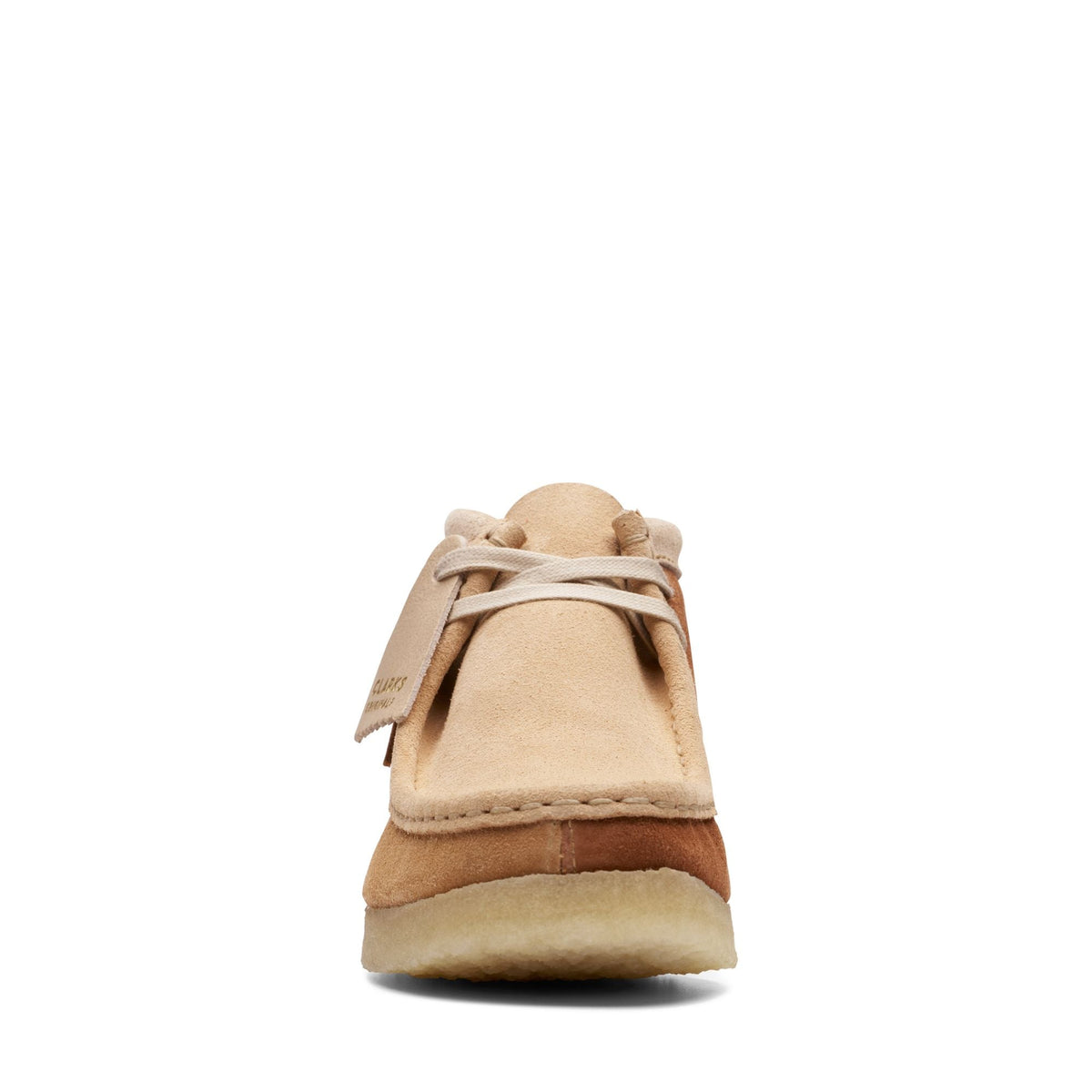 Clarks Originals Wallabee Boot Women's Tan Combi Suede 26169841 — rear view