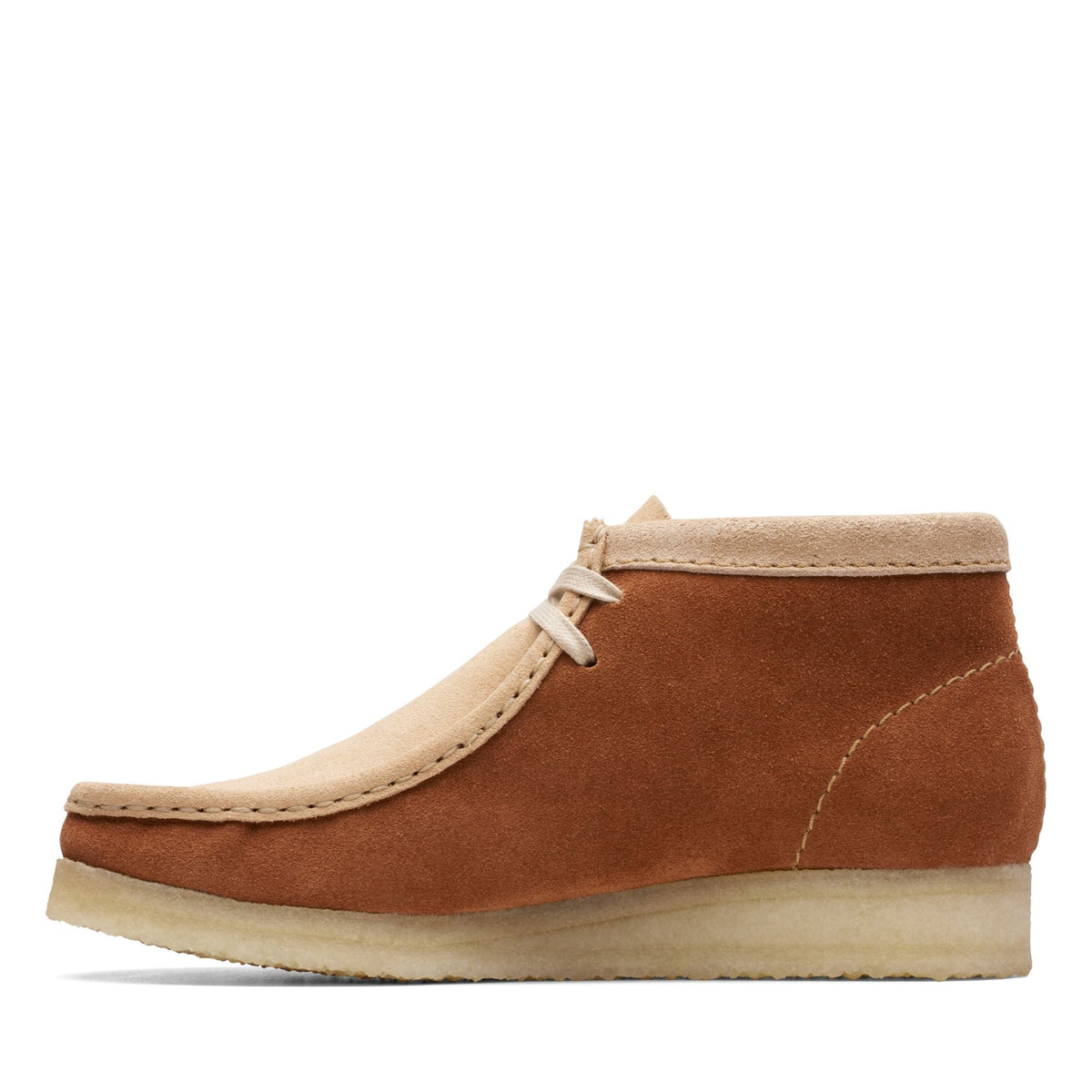 Clarks Originals Wallabee Boot Women's Tan Combi Suede 26169841 — detail view