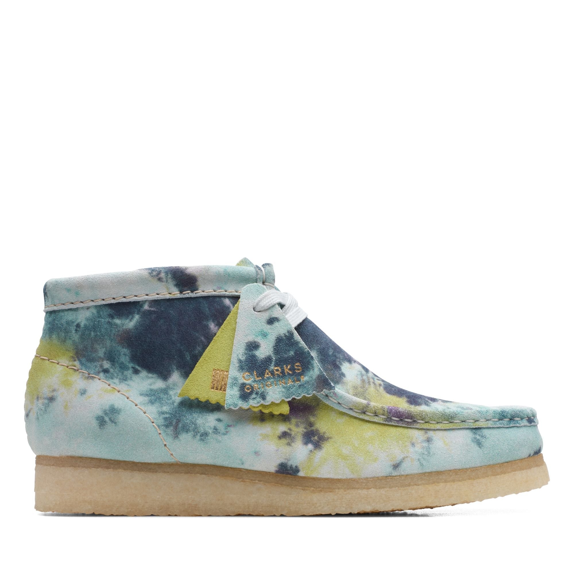 Clarks Originals Wallabee Boot Turquoise Tiedye Women's Turquoise Tie Dye