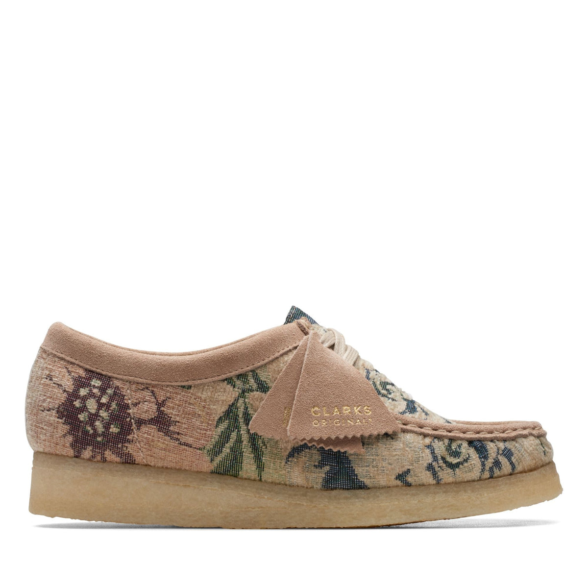 Clarks Originals Wallabee Women's Grey Floral Textile 26169916