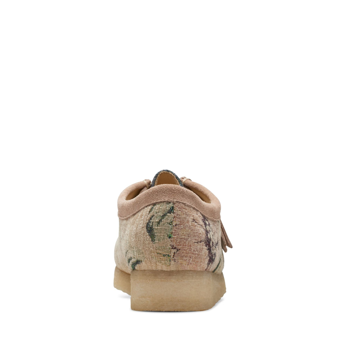 Clarks Originals Wallabee Women's Grey Floral Textile 26169916 — top view