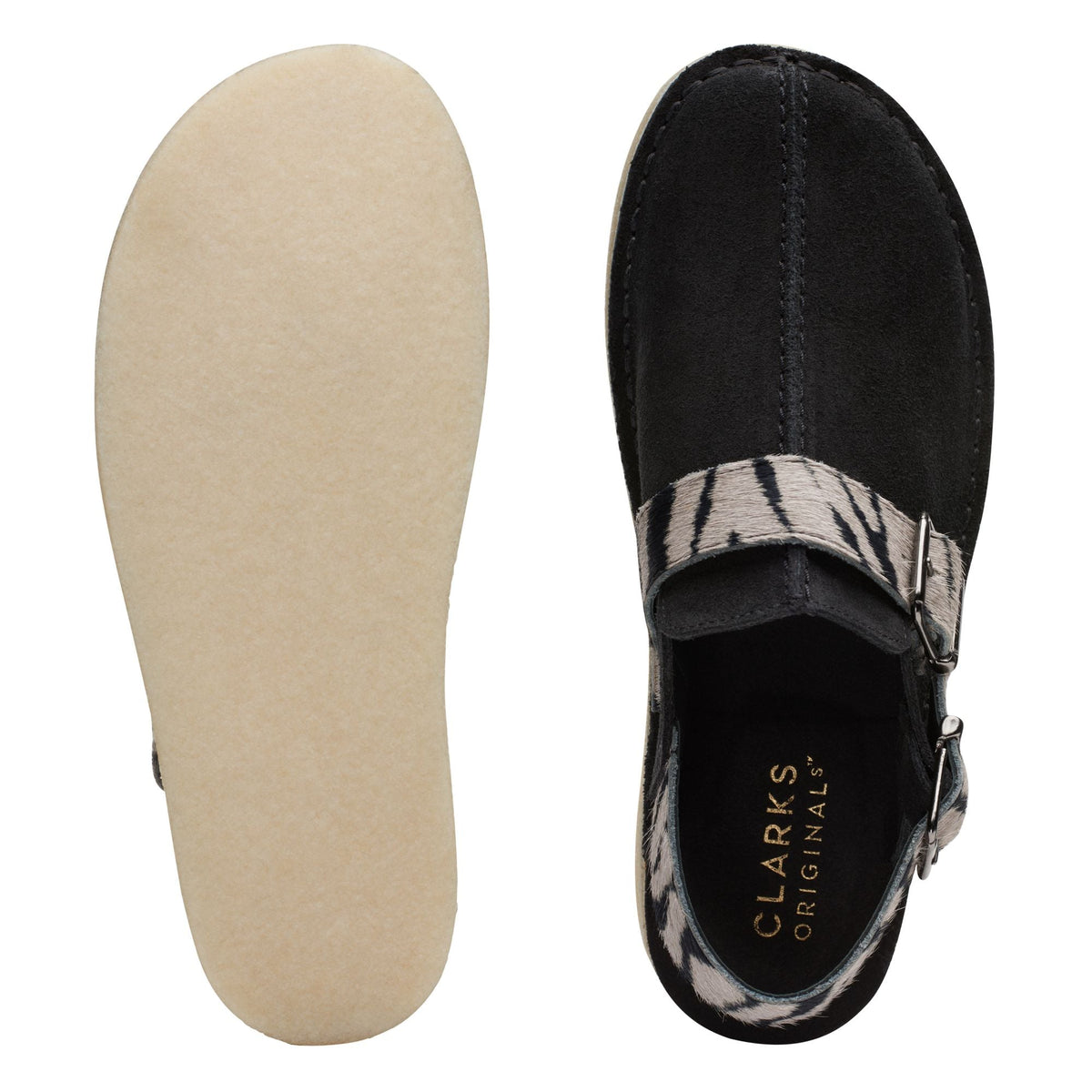 Clarks Originals Trek Mule Women's Zebra Print Suede/Calf Hair 26169974 — product view 6