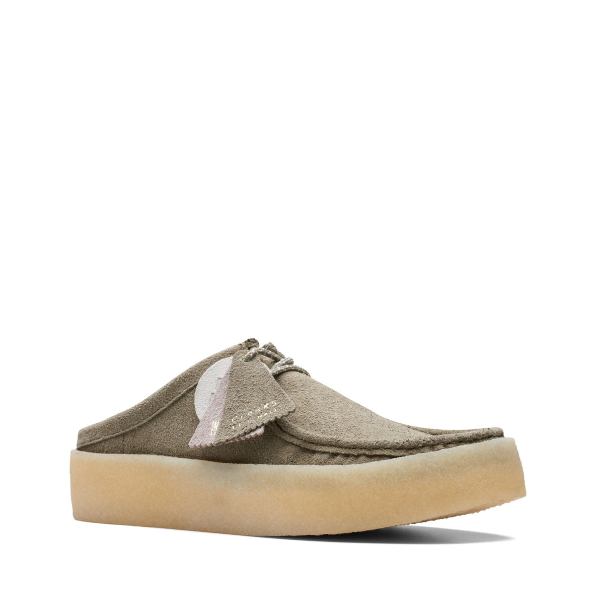 Clarks Originals Wallabee Cup Men's Olive Green Suede 26170085 — side view