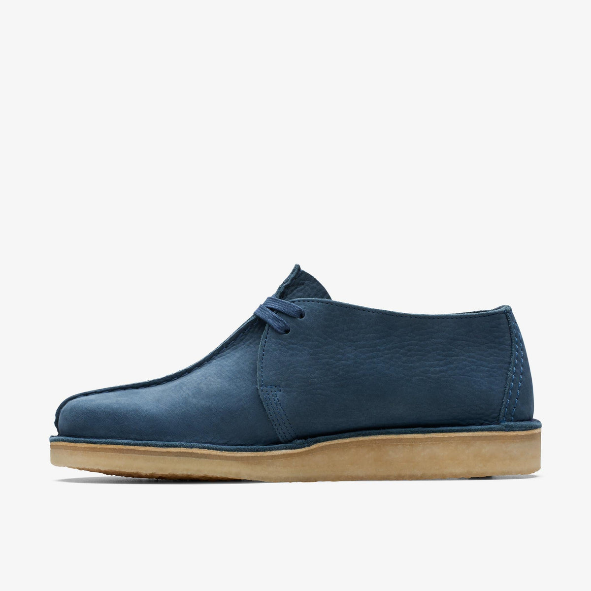 Clarks Originals Desert Trek Men's Blue Oxfords & Lace Nubuck 26170134 — side view