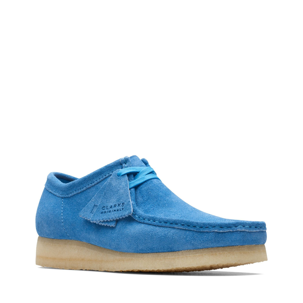 Clarks Originals Wallabee Low - Bright Blue Men's Bright Blue 26170534 — side view
