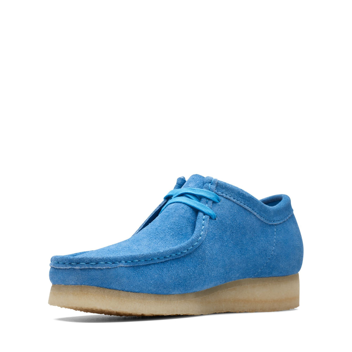 Clarks Originals Wallabee Low Men's Bright Blue 26170534 — sole view