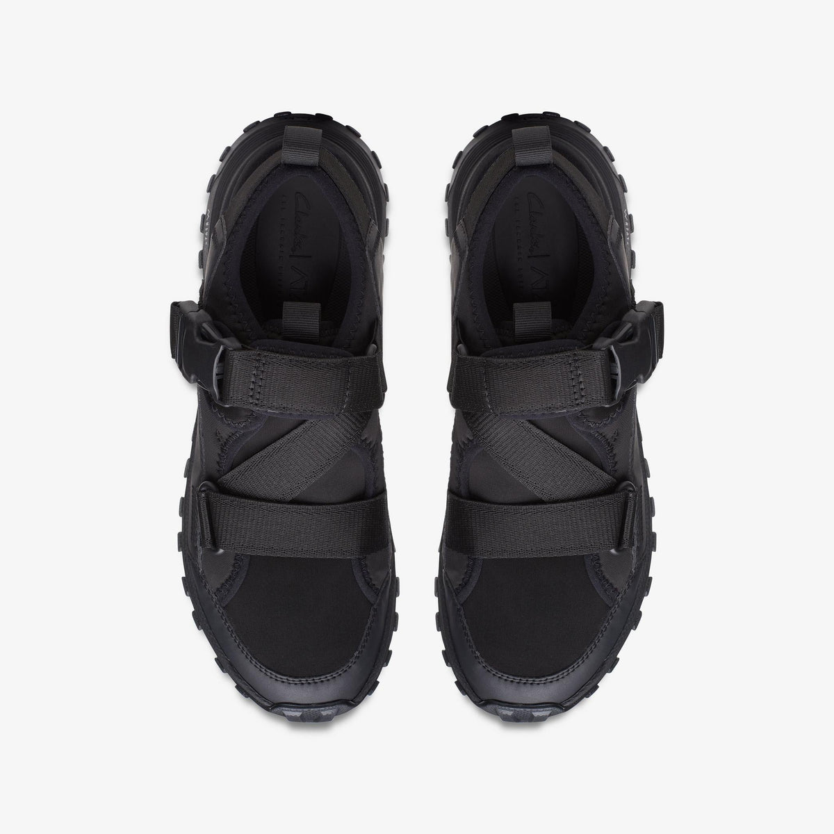 Clarks ATL Trek Strap Women's Black Fabric 26170579 — top view