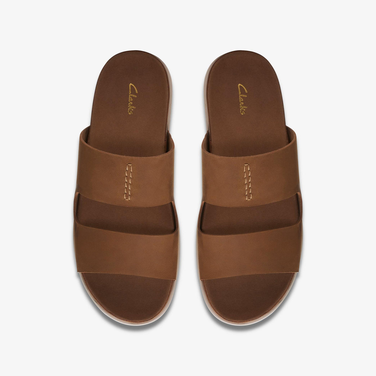 Clarks Sunder Coast Men's Tan Leather 26170947 — top view