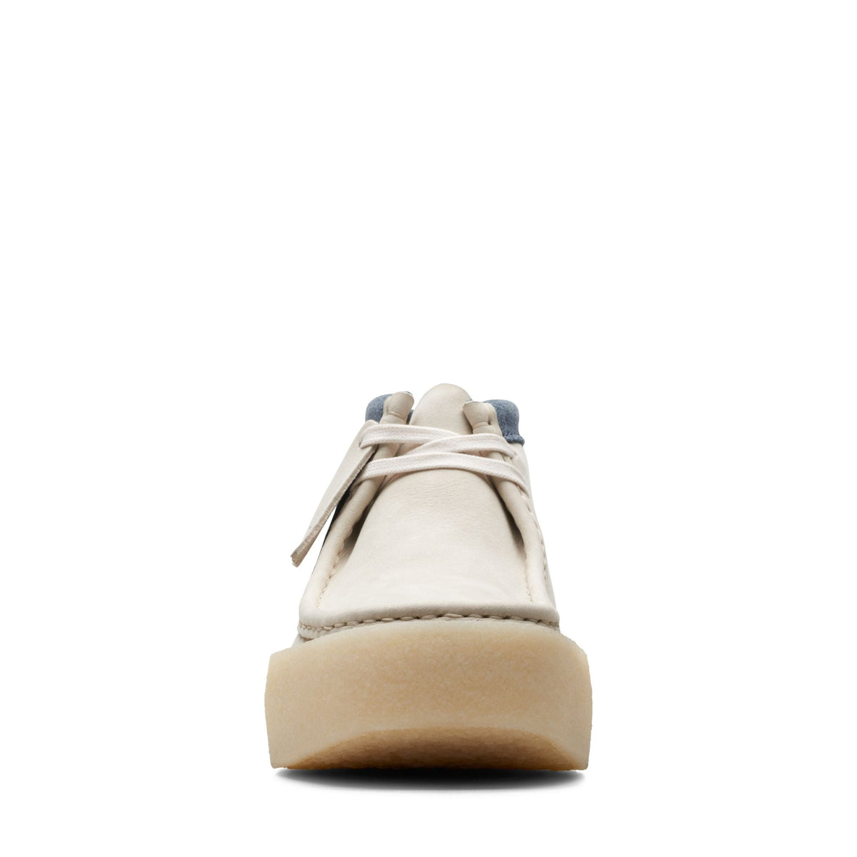 Clarks Originals Wallabee Cup Boot Men's White Nubuck 26171090 — rear view