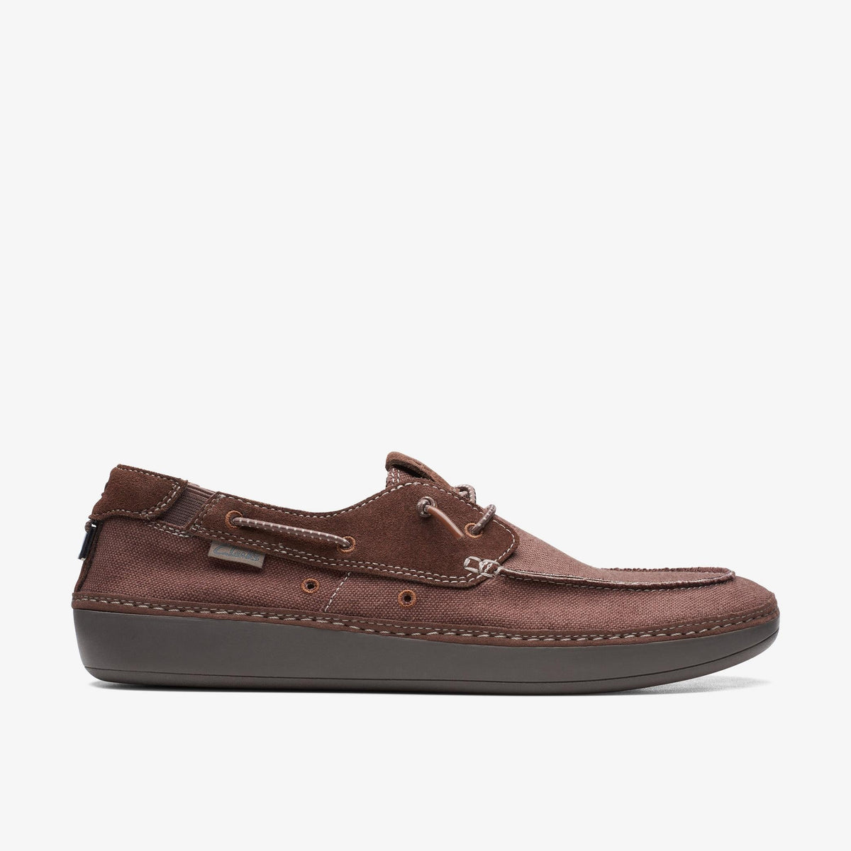 Clarks Higley Tie Men's Brown Combi Textile 26171554