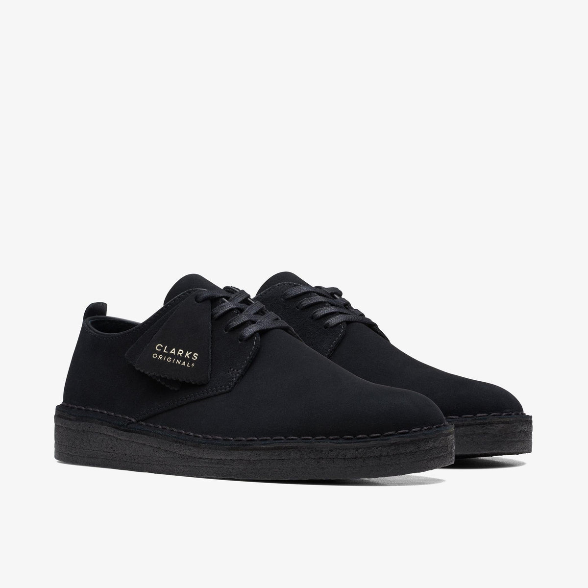 Clarks Coal London Men's Black Suede 26171744 — sole view