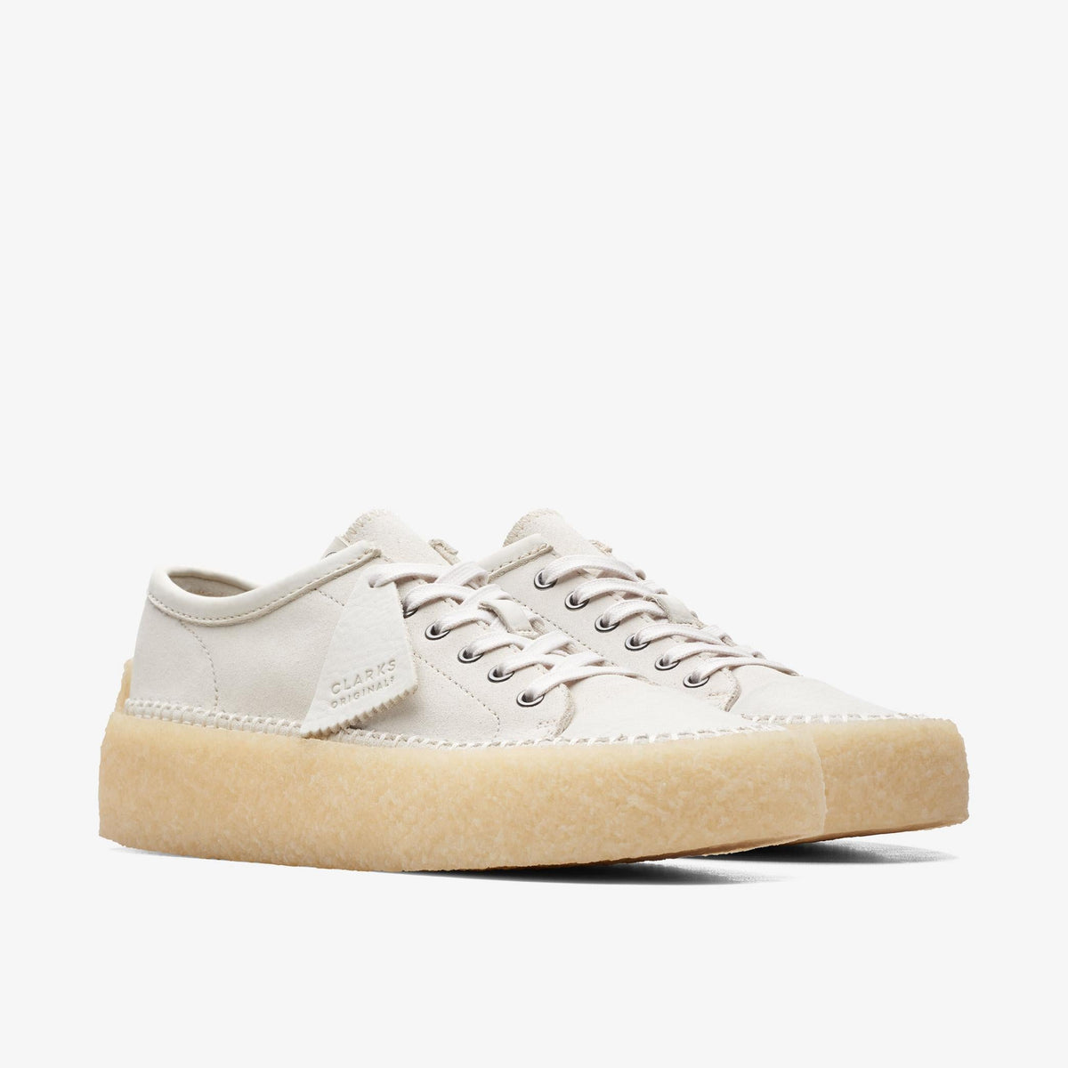 Clarks Originals Caravan Low Men's White Combi 26171746 — sole view
