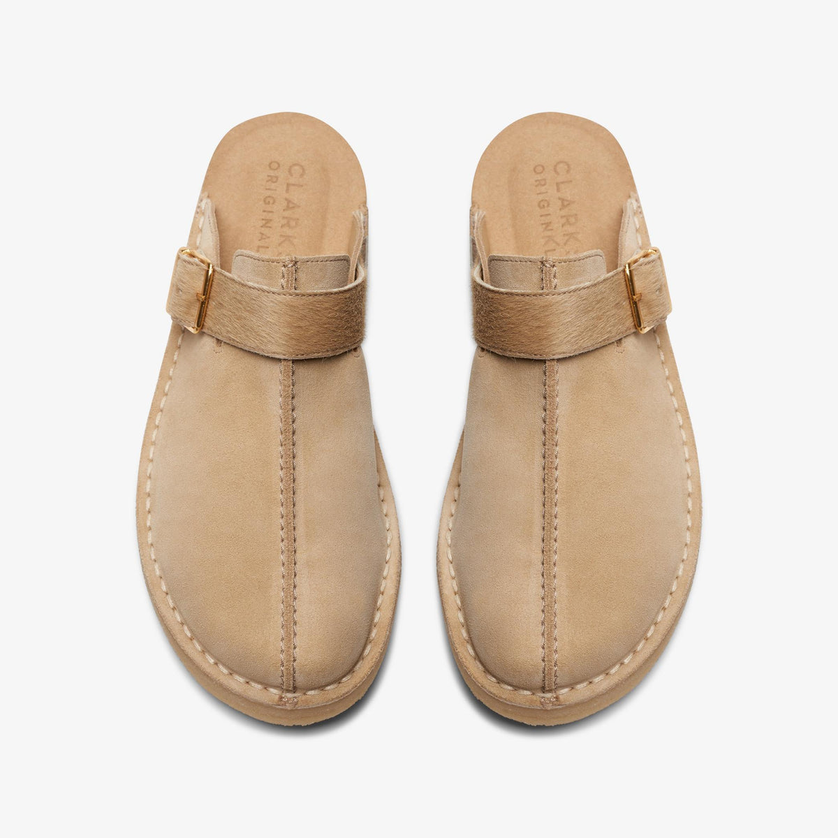 Clarks Originals Trek Mule Men's Taupe Interest 26171989 — top view