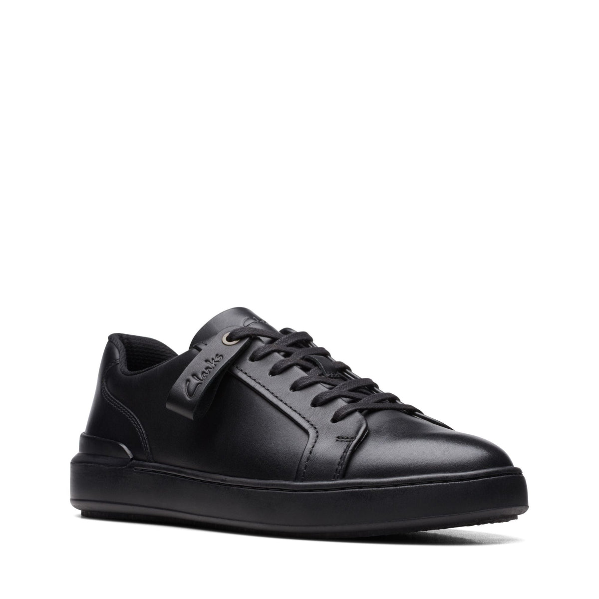 Clarks Courtlite Move Men's Black Leather 26172395 — side view