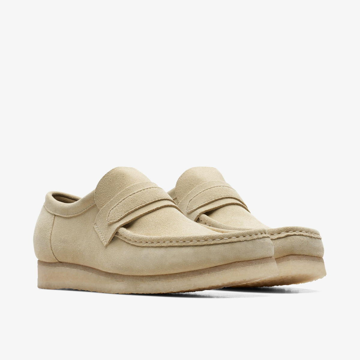 Clarks Originals Wallabee Loafer Men's Maple Suede 26172504 — sole view