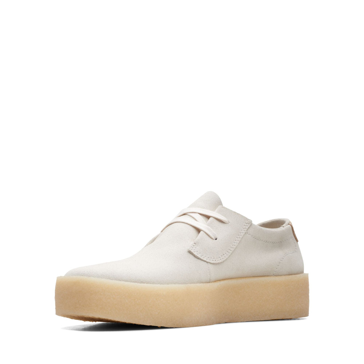 Clarks Ashcott Cup - Off White Suede Men's Off White Suede 26172515 — sole view