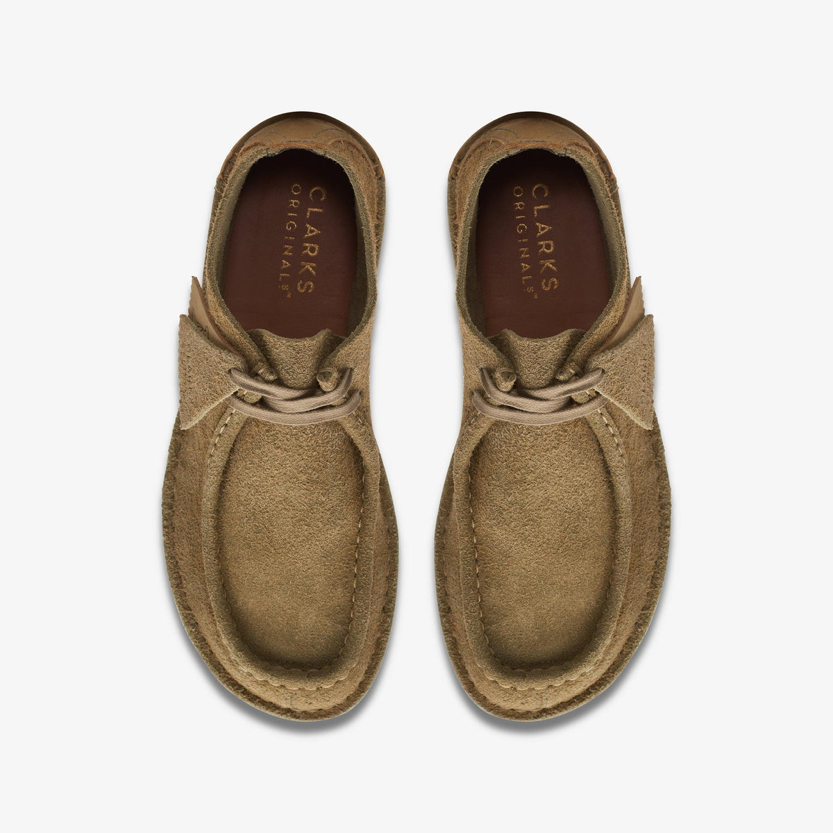 Clarks Originals Desert Nomad Men's Khaki Suede 26172581 — top view