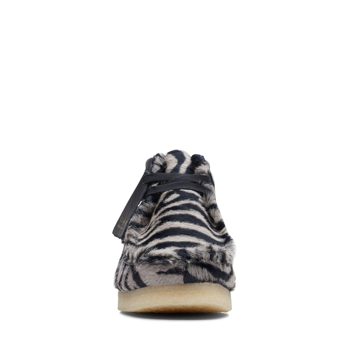 Clarks Originals Wallabee Boot Women's Zebra Print Calf Hair 26172717 — rear view