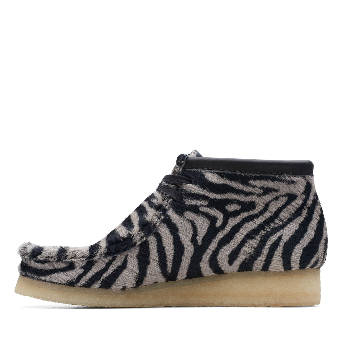 Clarks Originals Wallabee Boot Women's Zebra Print Calf Hair 26172717 — detail view