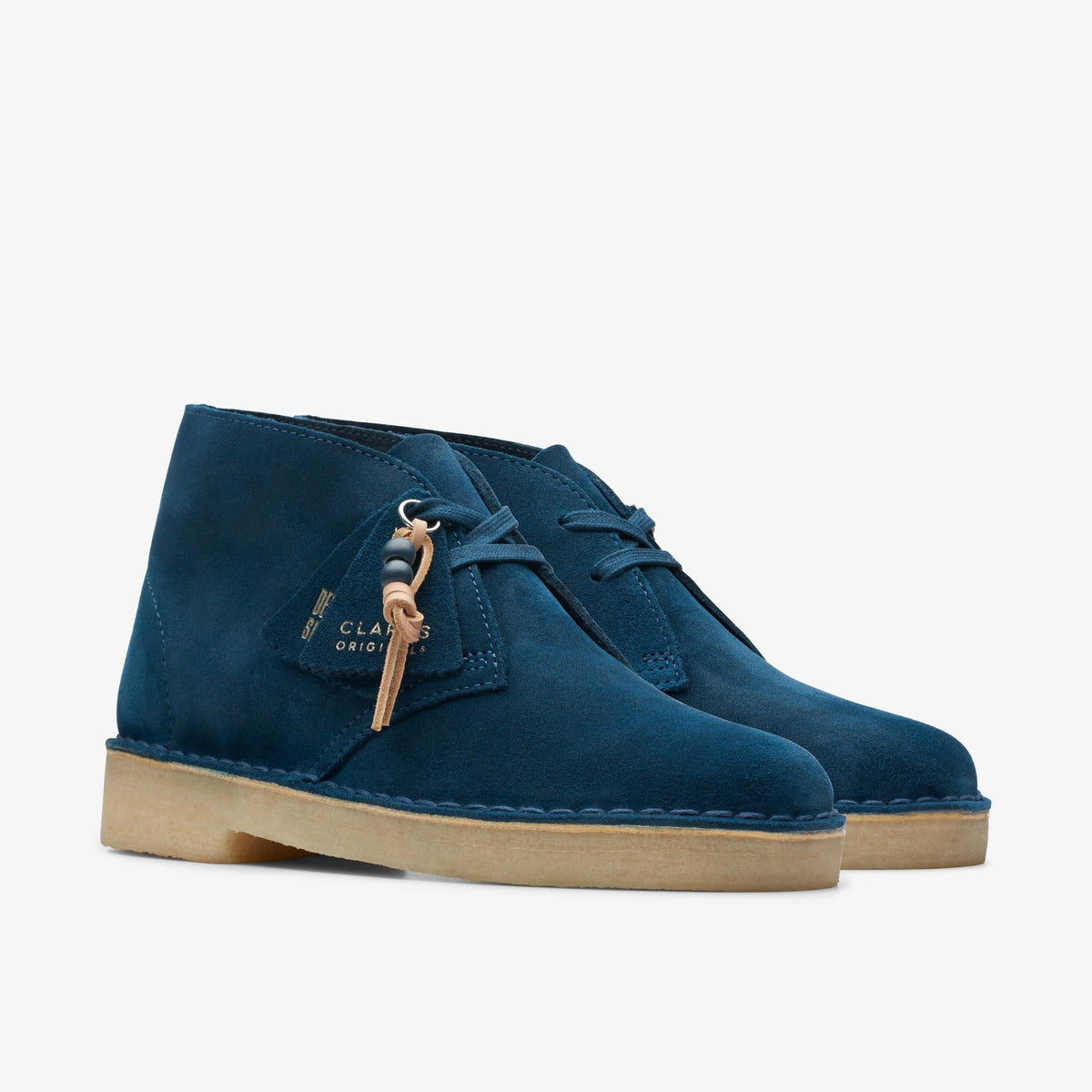 Clarks Originals Desert Boot - Deep Blue Suede Women's Deep Blue Suede 26173213 — sole view