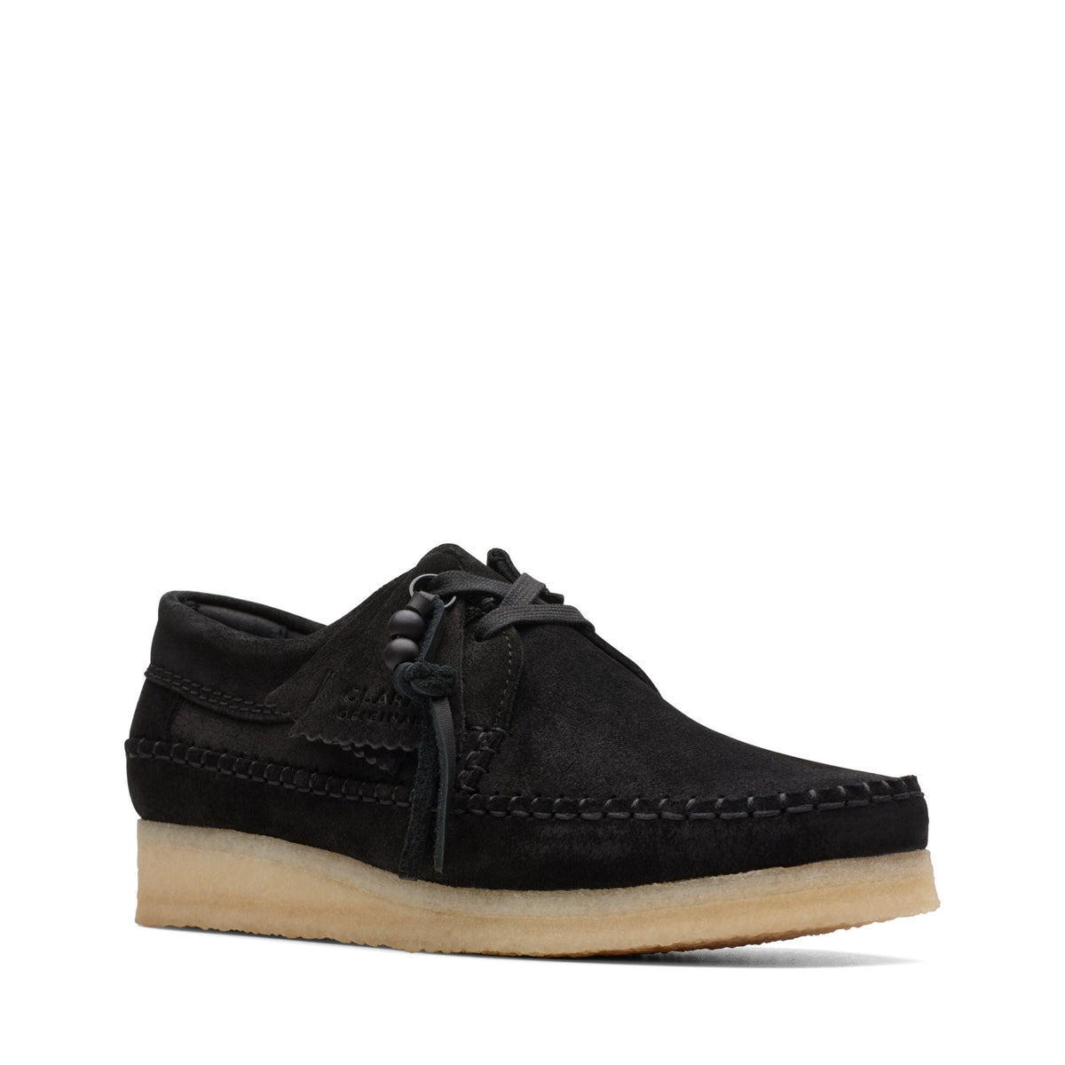 Clarks Originals Weaver Women's Black Suede 26173255 — side view