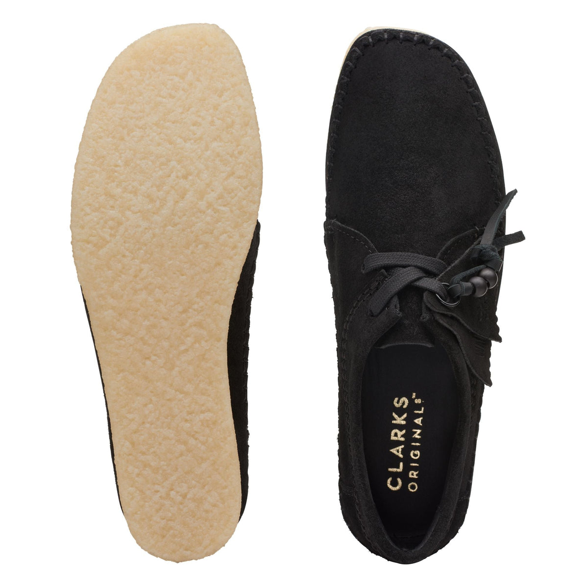 Clarks Originals Weaver Women's Black Suede 26173255 — product view 7