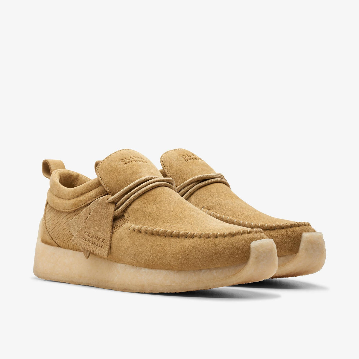 Clarks Originals Maycliffe Men's Light Sand Suede 26173378 — sole view
